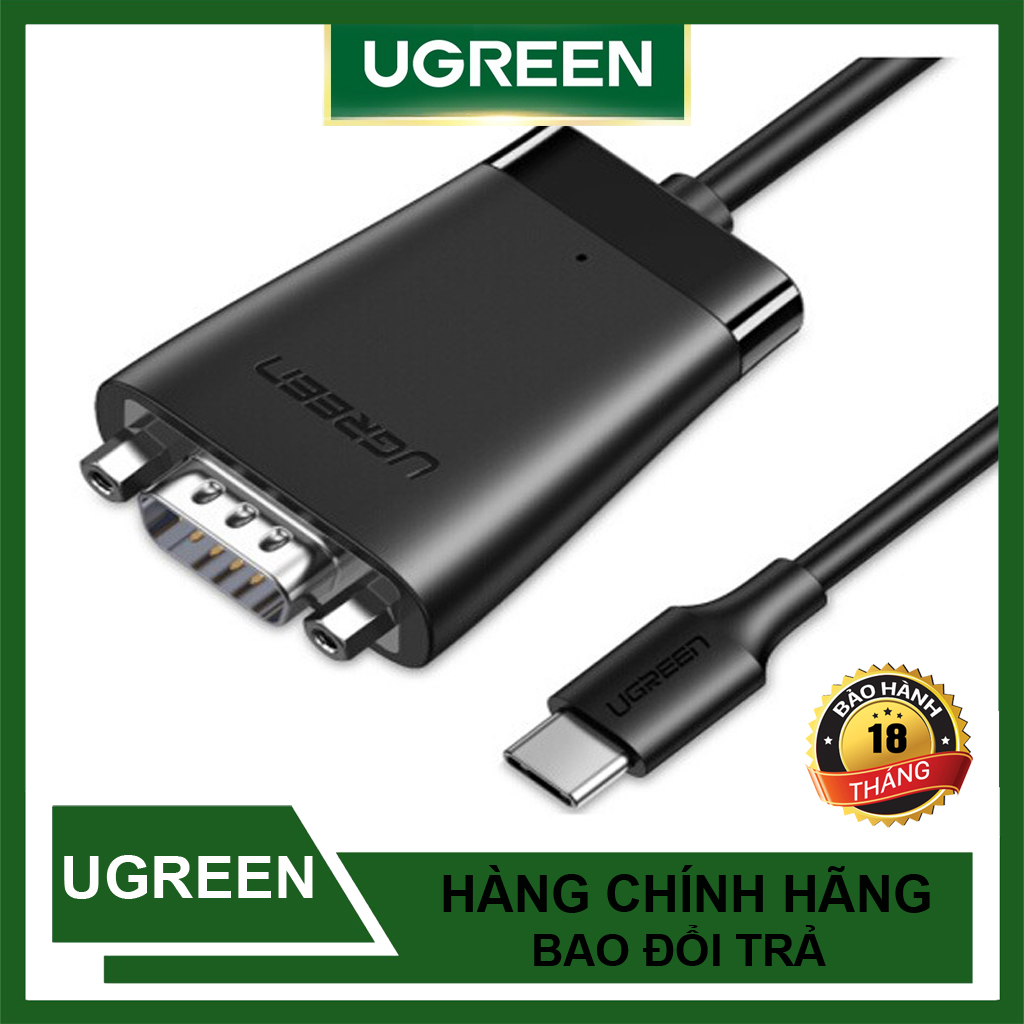Cáp Chuyển USB Type C to RS232 DB9 UGREEN 70612 CM253 dài 1.5met Chính Hãng