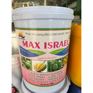 Max israel xô 4,5kg siêu dinh dưỡng, phì trái, lớn trái, vị ngọt, nặng kí, tăng phẩm chất trái.