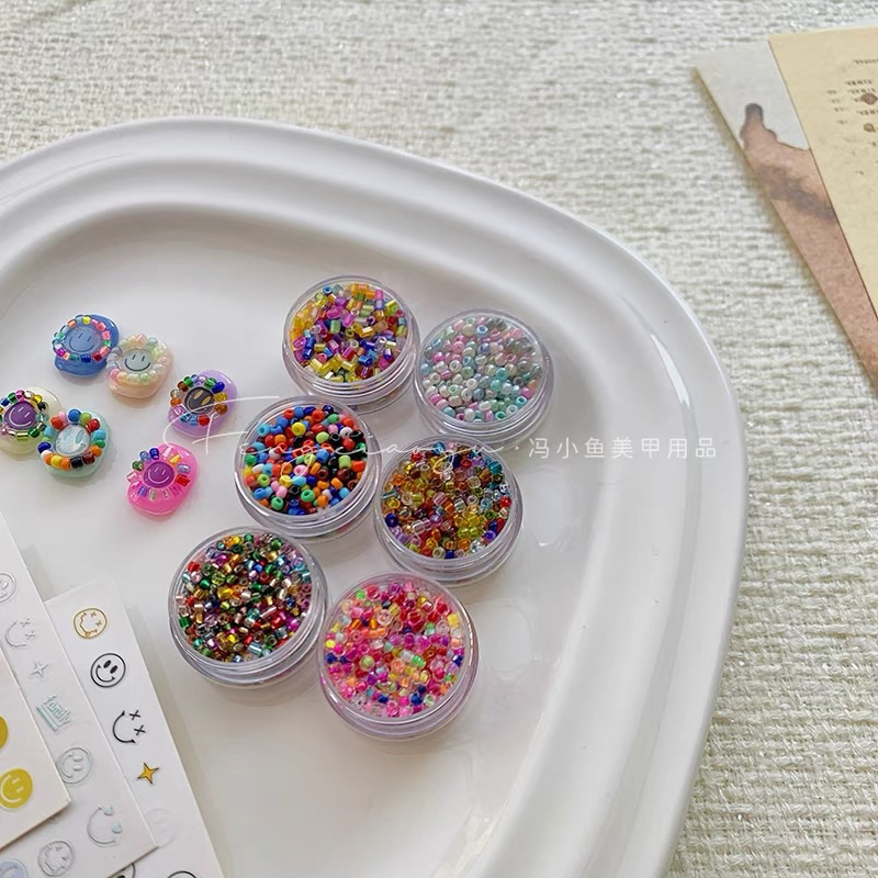 HOLIDAYNAIL Hạt đính móng trang trí nhiều màu sắc style Hàn