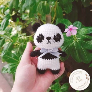 Thú len nhồi bông gấu trúc 11cm - 13cm