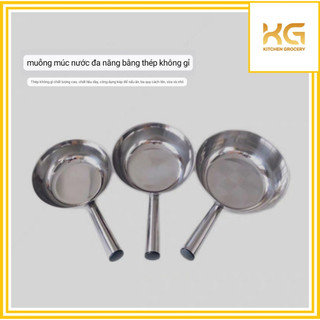 Gáo múc nước lèo, muôi múc nước lèo inox 304 mẫu số 3