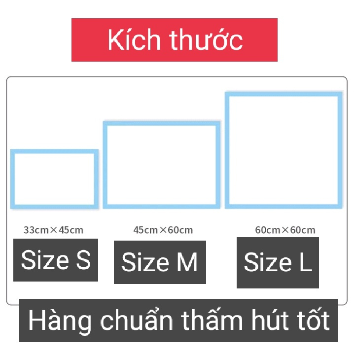 Tã lót chó mèo/ Tã lót chuồng/ Giấy lót vệ sinh cho thú cưng 4 size S,M,L,XL