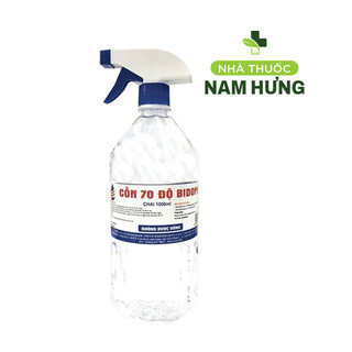 Cồn 70 độ bidophar có vòi chai 500ml, 1000ml