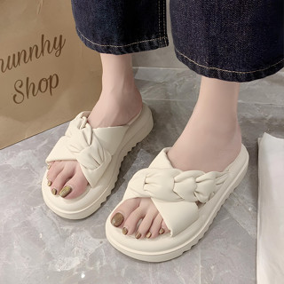 Dép nữ quai chéo đan tết Lisa