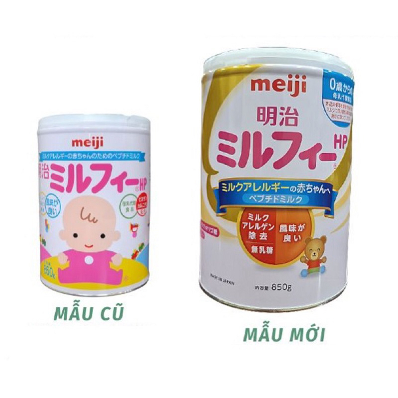 Sữa Meiji HP Mirufi Cho Bé Dị Ứng Đạm Bò Lon 850g Nhật Bản