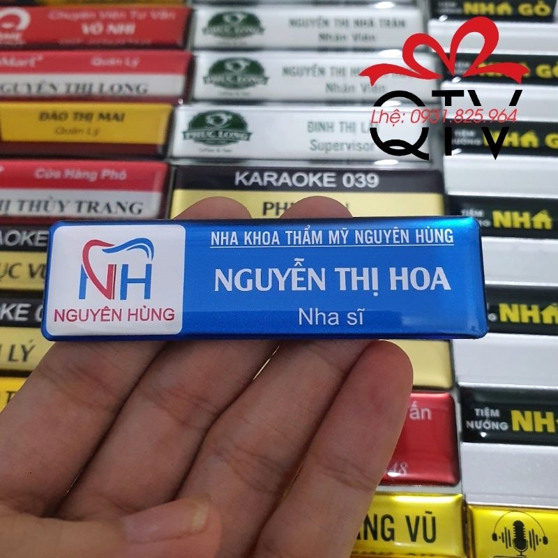 Bảng Tên Nha Khoa - In tên cố định theo yêu cầu