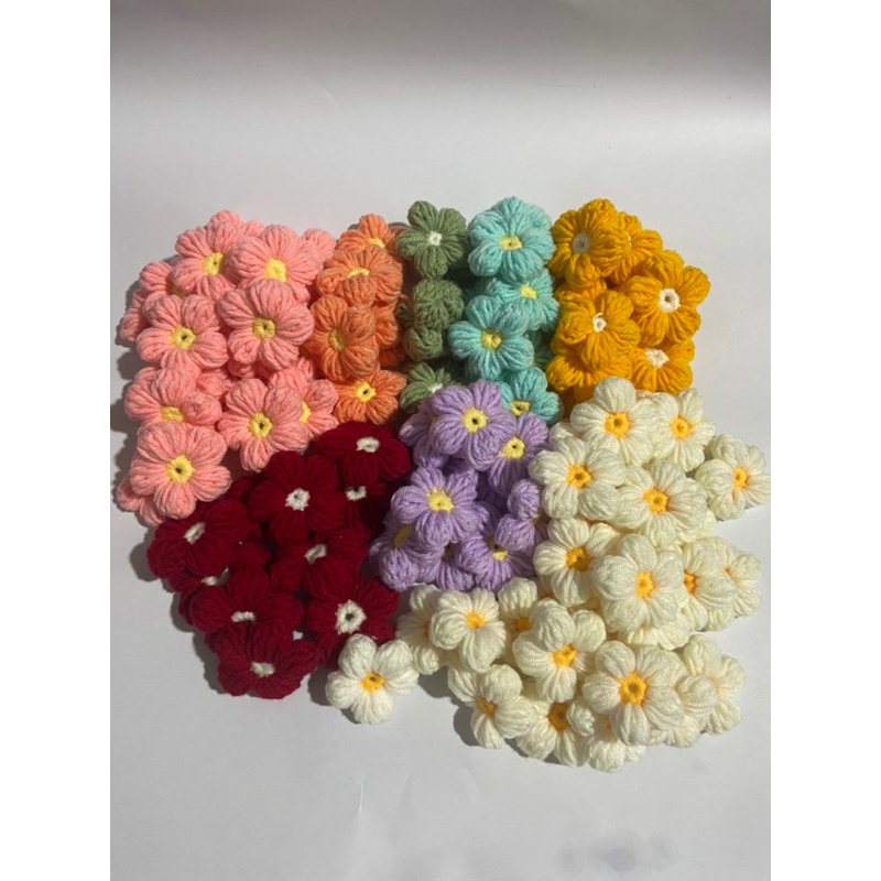 Hoa len 5 cánh Handmade 4cm