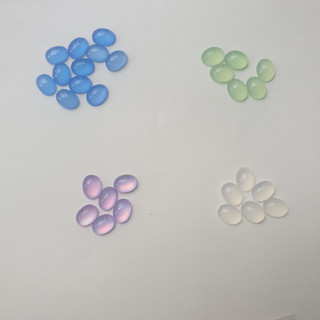 Mắt oval, mắt ngọc oval dán thú, mắt dán búp bê, hạt đá ngọc oval