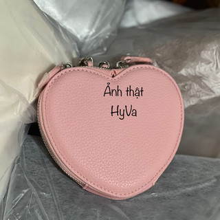 Túi đeo chéo nữ mini hình trái tim da PU