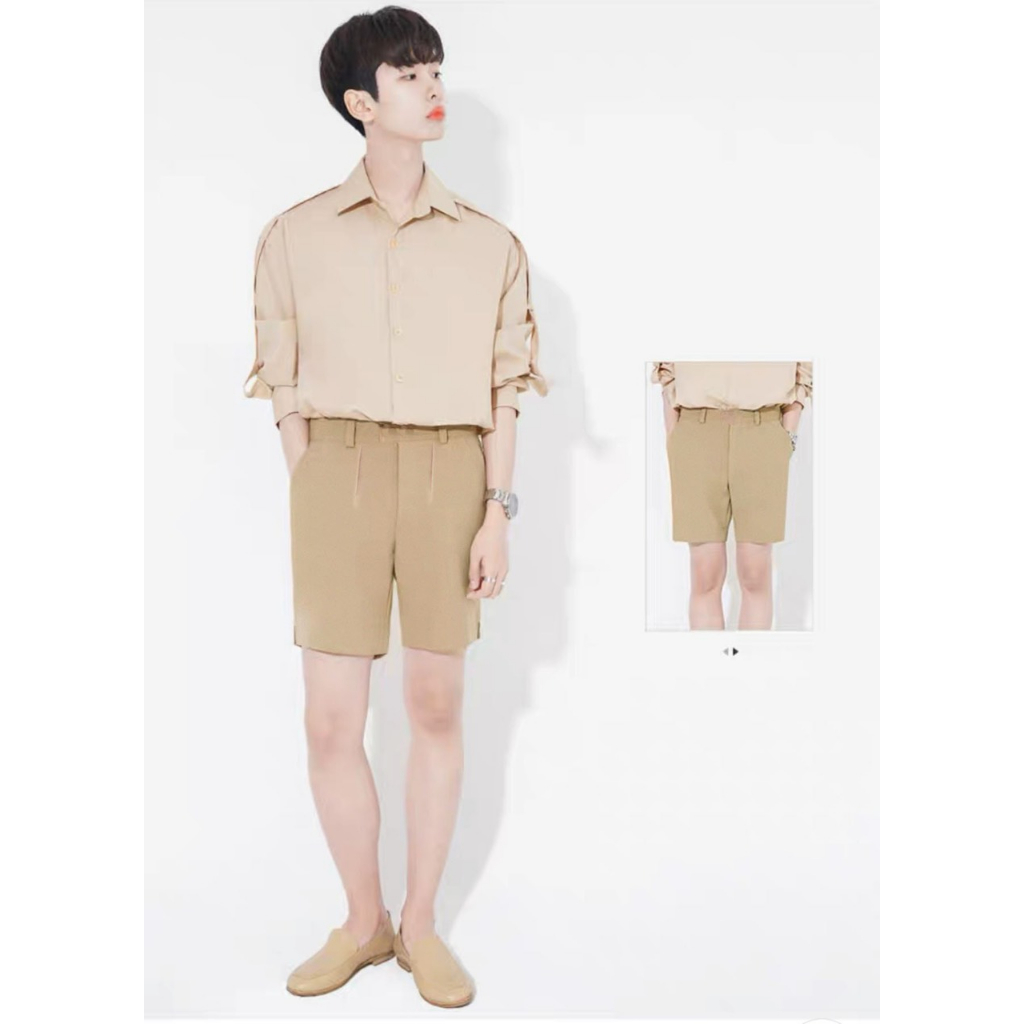 Set Áo Sơ mi và Quần Short Style INU Lion - Giá sỉ Unisex
