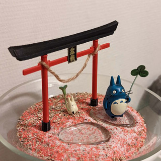 Mô hình mini Cổng Torii trang trí Bonsai
