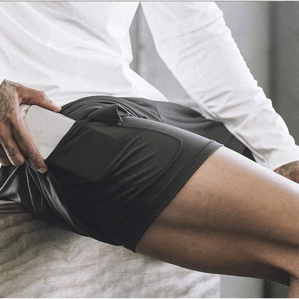 Quần Đùi Gym Nam 2 Lớp