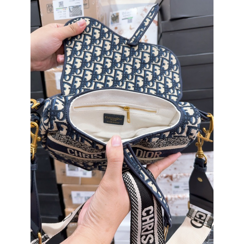 Túi #DIOR yên ngựa thổ cẩm bản thêu fullbox xịn 23cm
