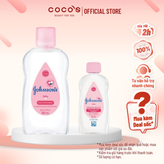 Dầu mát xa dưỡng ẩm Johnson's baby oil pink 200ml / 50ml