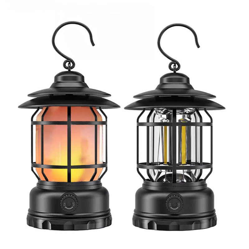 Đèn lồng dã ngoại , đèn cắm trại lều,đèn bão du lịch ngoài trời dùng pin sạc USB