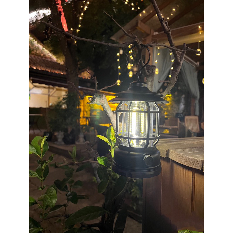 Đèn lồng dã ngoại , đèn cắm trại lều,đèn bão du lịch ngoài trời dùng pin sạc USB