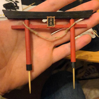 Mô hình mini Cổng Torii trang trí Bonsai