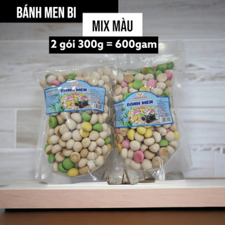 Bánh men bi mix màu