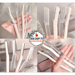 Dao cạo chân mày trong suốt chắc chắn dễ sử dụng, Dao tỉa chân mày nhiều mẫu mã phù hợp nhiêu dáng mày