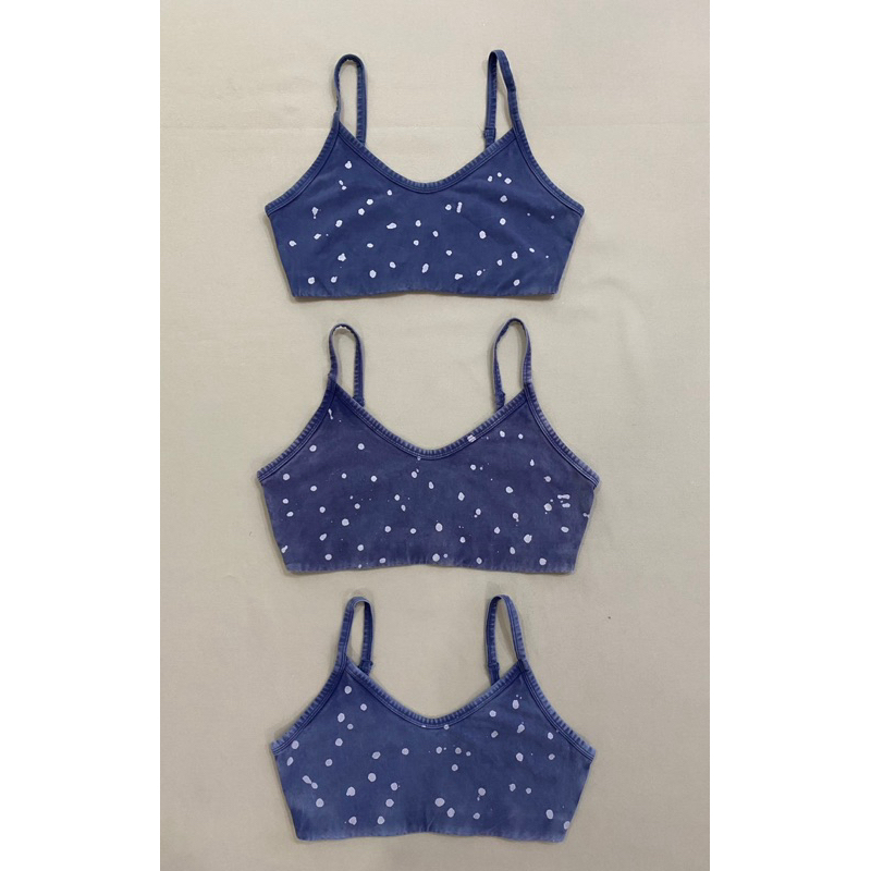 Áo bra thun cotton woat loang dây liền - Thanh lý vnxk