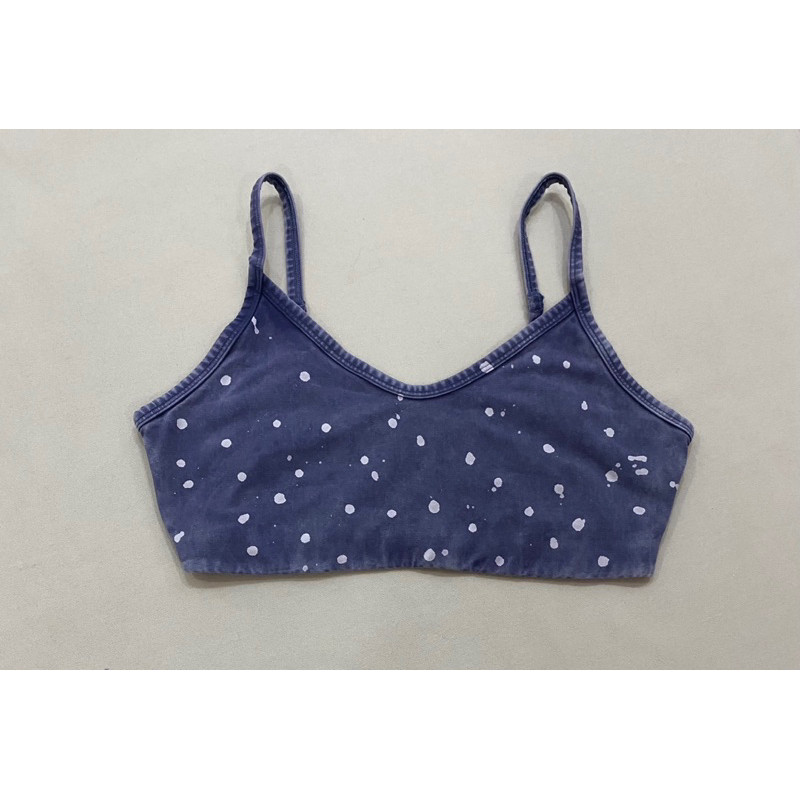 Áo bra thun cotton woat loang dây liền - Thanh lý vnxk