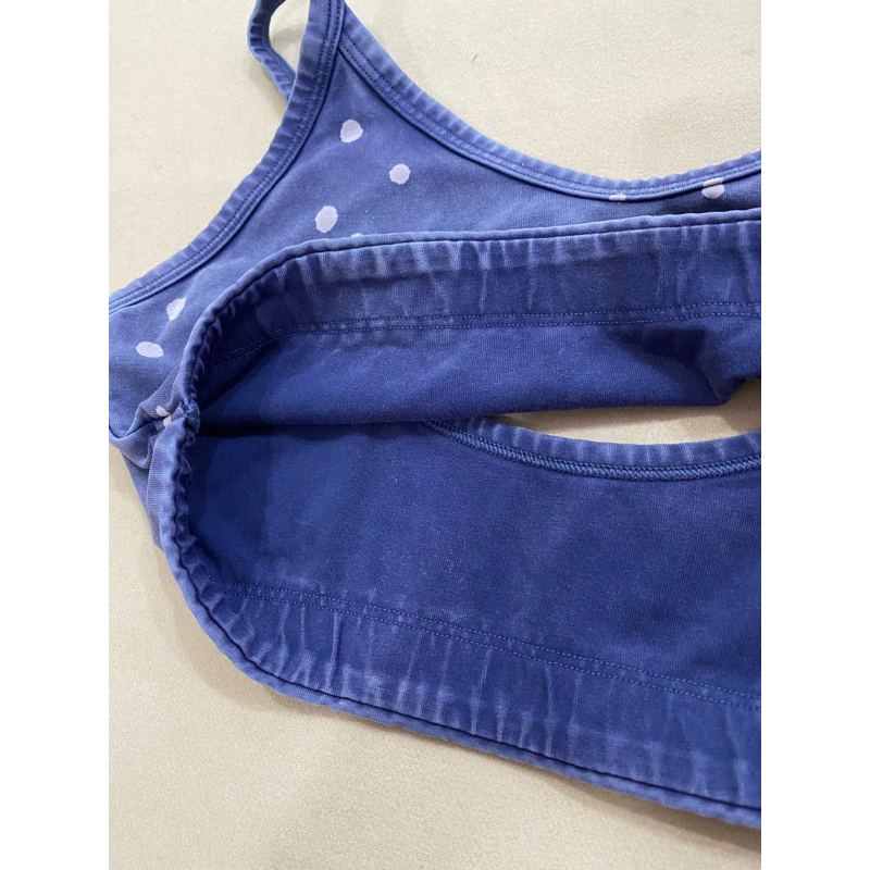 Áo bra thun cotton woat loang dây liền - Thanh lý vnxk