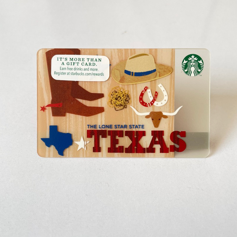 0821B THẺ STARBUCKS NHỰA TEXAS 2012, thẻ có trầy (thẻ đã sử dụng, dùng để sưu tầm)