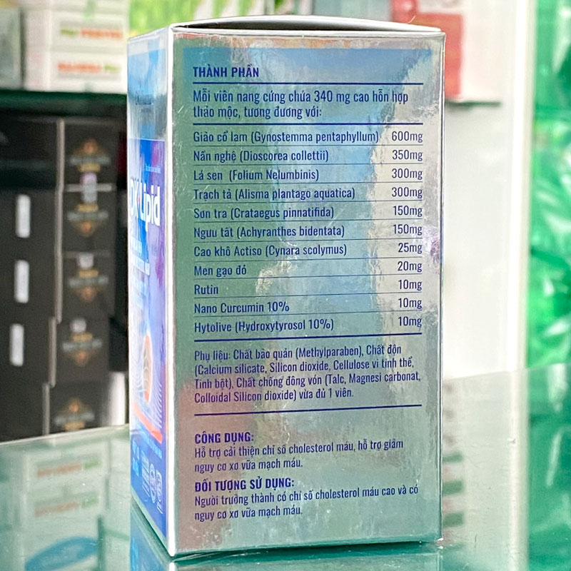 DK Lipid, Hỗ trợ cải thiện chỉ số Cholesterol máu, giảm nguy cơ xơ vữa mạch máu ( Hộp 30 viên )