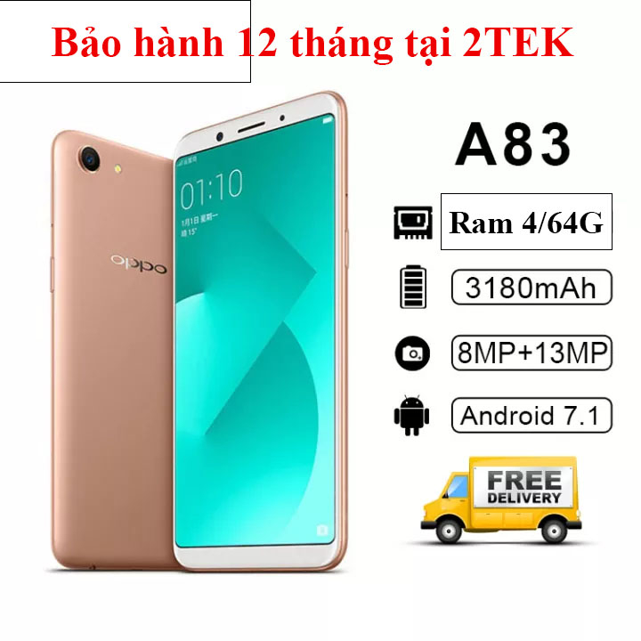 Điện thoại OppoA83  2 sim ram 6/128G, màn 5.7inch, Camera siêu nét