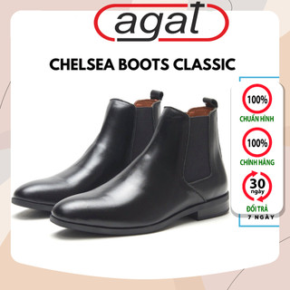 Giày boots nam Chelsea Boots Classic đế khâu-CB548N- agatcom.vn