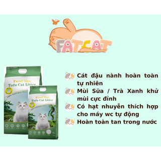 Cát đậu nành Freshmax, Cát đậu nành cho mèo Tofu Cat Litter 6L, Cát vệ sinh cho mèo đậu nành tự nhiên