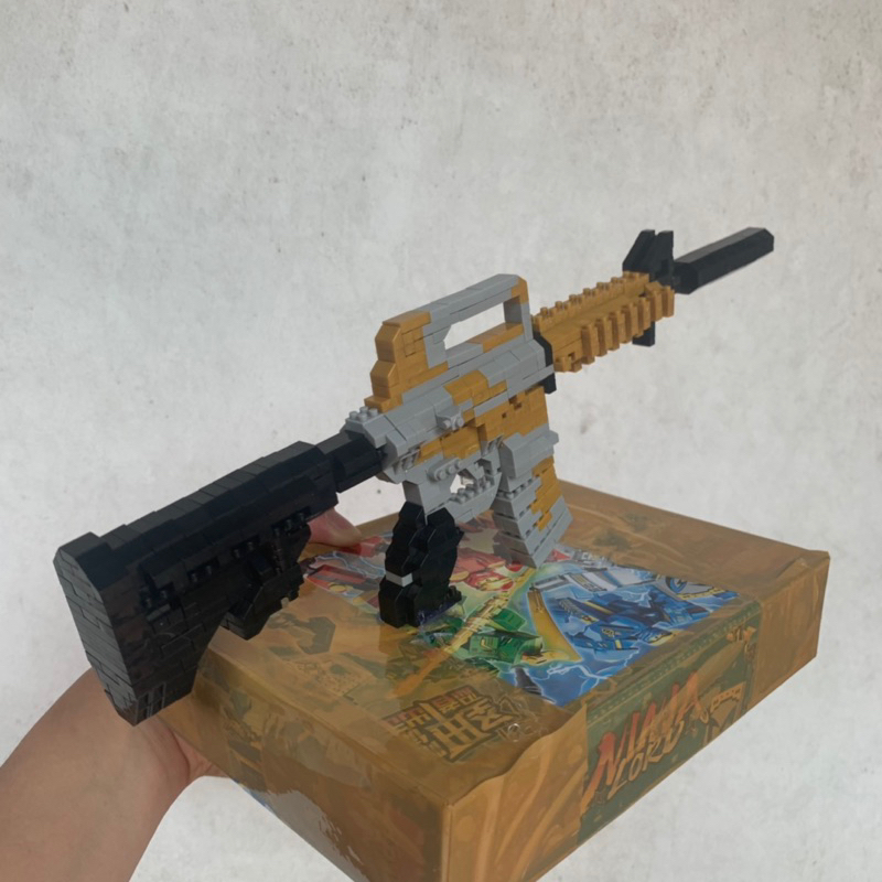 BlockGun. ak70, ak 60, mô hình lắp ghép giúp phát triển tư duy & sáng tạo ( hàng y hình