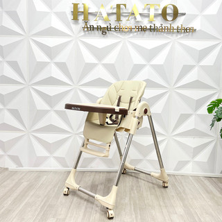 Ghế Ăn Dặm Cho Bé H2 Hatato cho trẻ tập ngồi ăn từ 6 tháng tuổi là mẫu ghế ăn dặm gấp gọn