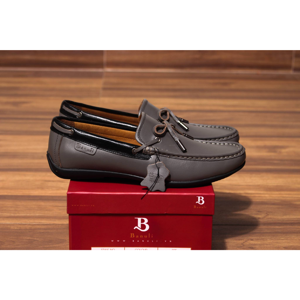 Giày Lười Nam BANULI C10BT1T0 (Genuine Leather, Authentic Brand)