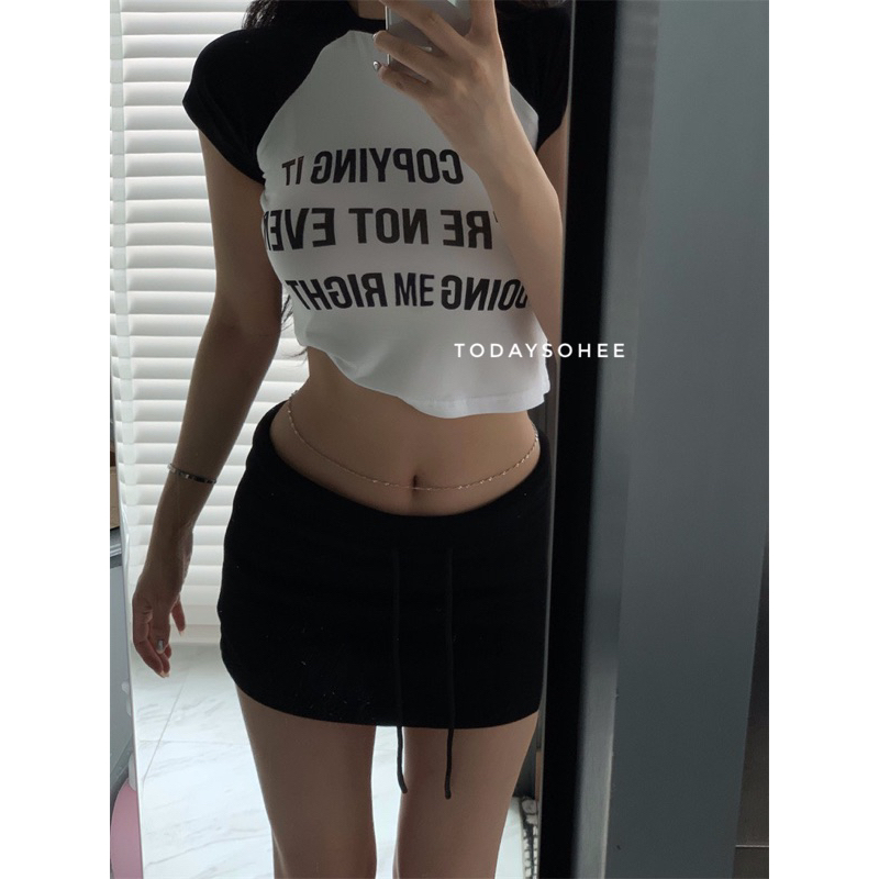 Croptop raglan