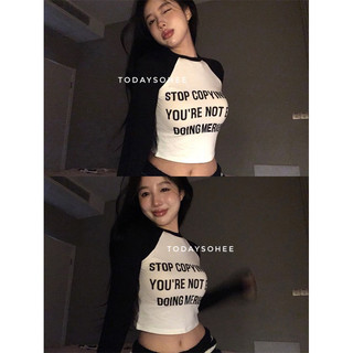 [Hàng có sẵn] Croptop raglan