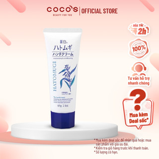 Kem Dưỡng Da Tay Hạt Ý Dĩ Reihaku Hatomugi Hand Cream 65g
