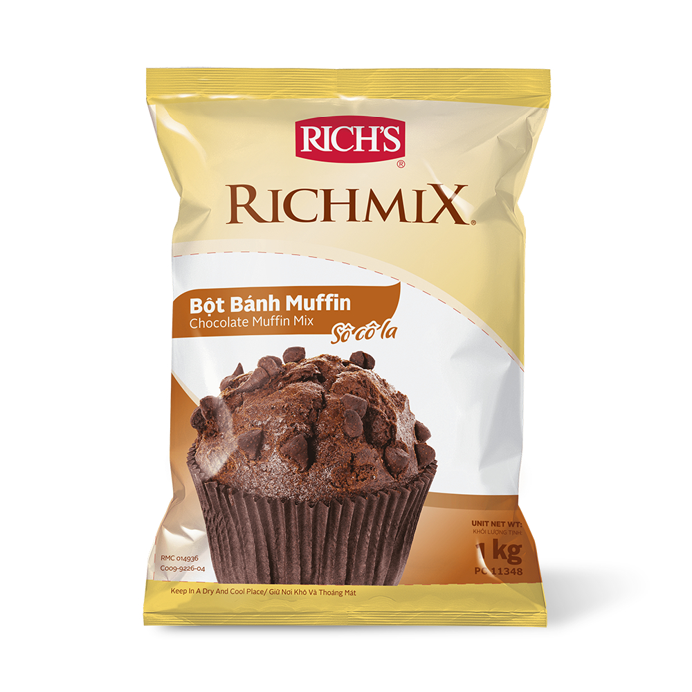 Bột Bánh Muffin Richmix Vị Sô-cô-la Túi 1Kg