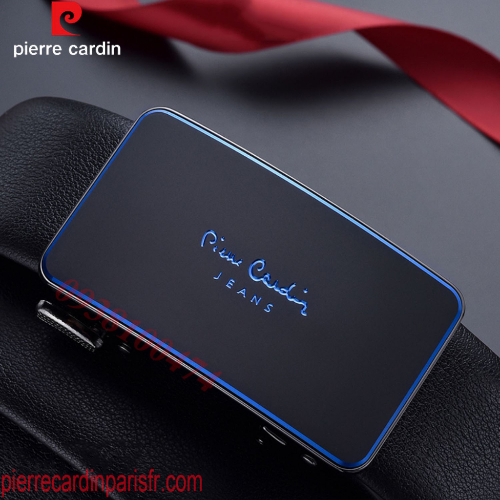 Thắt lưng Pierre Cardin chính hãng dây da bò xịn khóa rút tự động giấu dây PCJ0011
