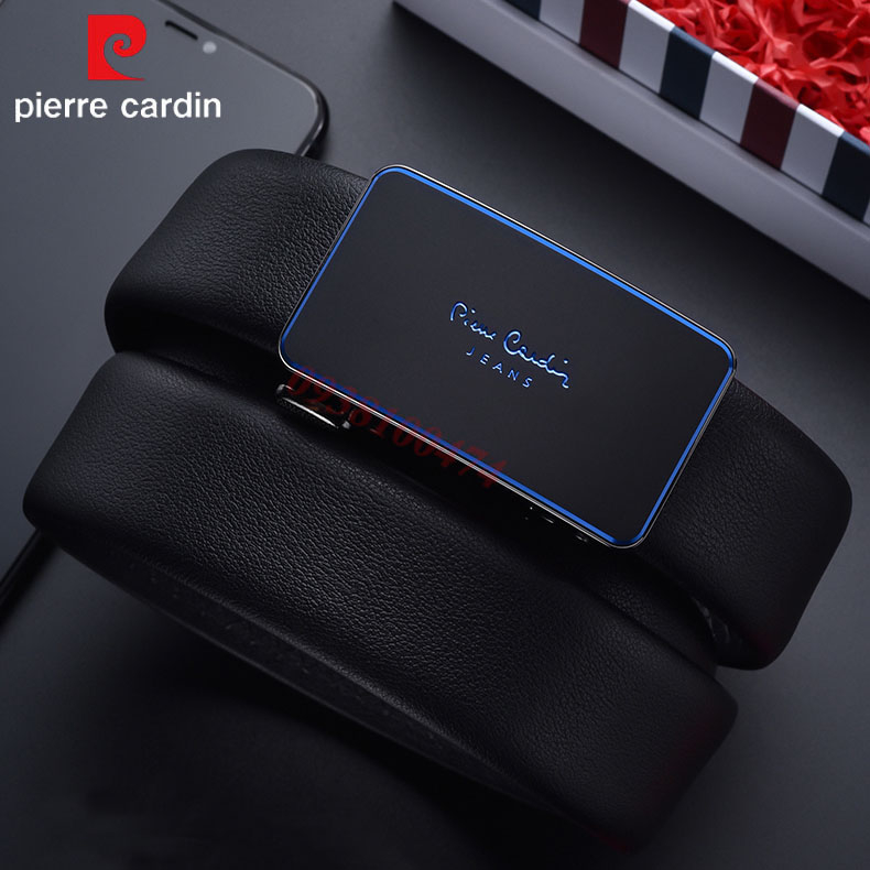 Thắt lưng Pierre Cardin chính hãng dây da bò xịn khóa rút tự động giấu dây PCJ0011