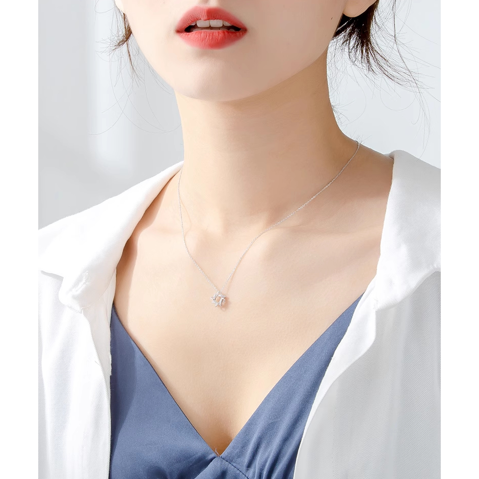 Dây chuyền bạc nữ CDE Sunshine Blossom Silver Necklace CDE6084 - Dây chuyền nữ bạc