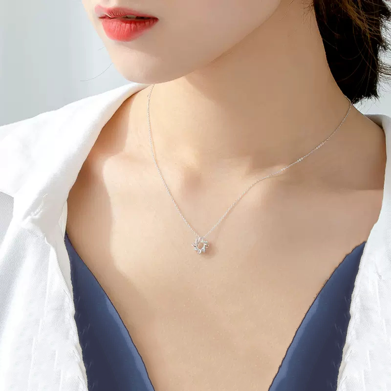 Dây chuyền bạc nữ CDE Sunshine Blossom Silver Necklace CDE6084 - Dây chuyền nữ bạc