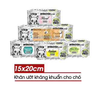 Khăn ướt cho chó absorb - lau nhanh diệt khuẩn tiện lợi - gói 80 miếng