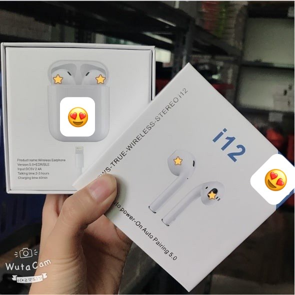 Tai nghe bluetooth i12 tws có mic đàm thoại