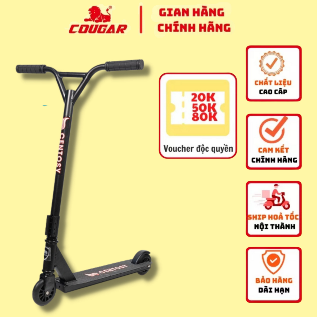 Xe Trượt Scooters Cougar- S01 Thiết Kế Sành Điệu Dành Cho Bé Từ 12 Tuổi