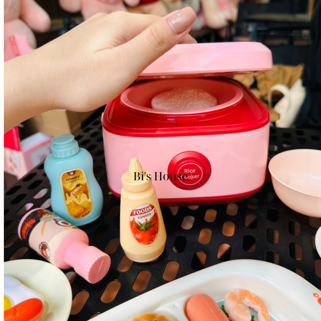 Bộ Đồ Chơi Nồi Cơm Điện Mẫu Mới 21 Chi Tiết Hiệu Ứng Có Khói Như Thật Đồ Chơi Nấu Ăn Nồi Cơm Điện Cho Bé - BỐ KHỦNG LONG