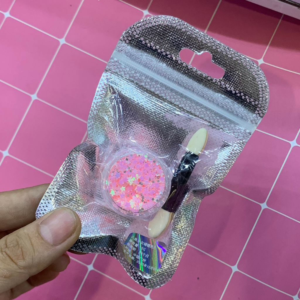 Nhũ Sequin hạt lớn không cần keo đính