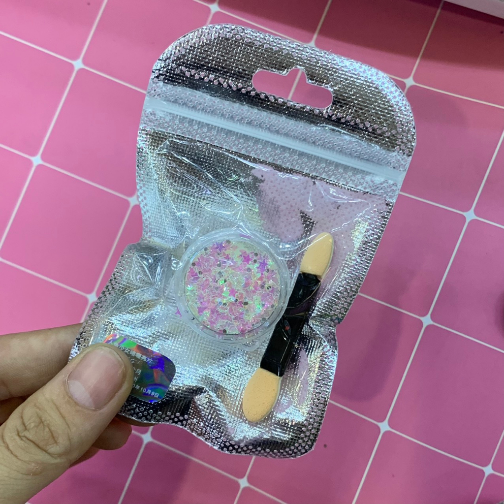 Nhũ Sequin hạt lớn không cần keo đính