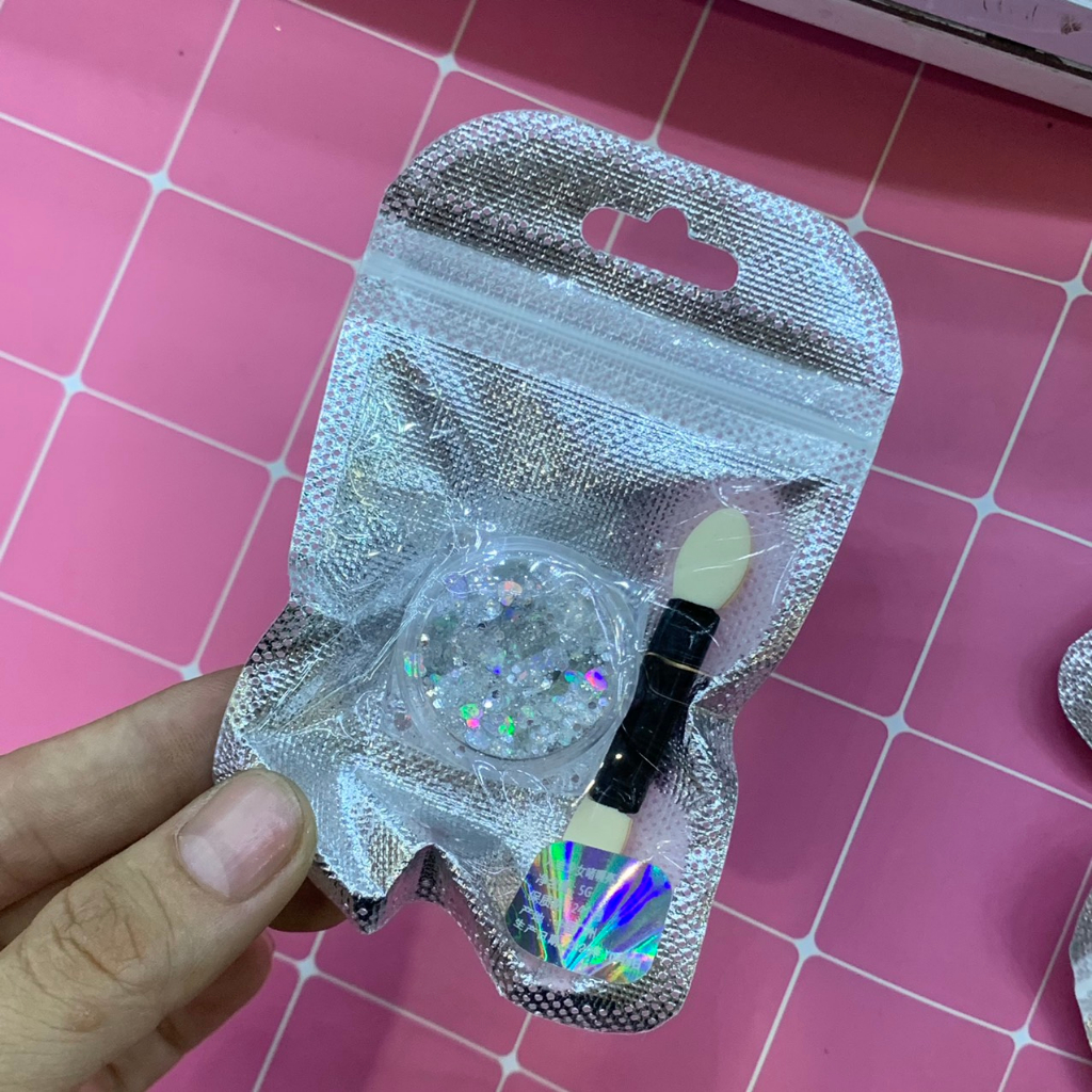 Nhũ Sequin hạt lớn không cần keo đính