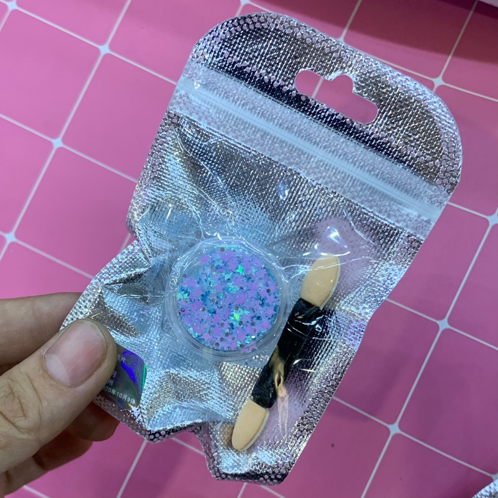 Nhũ Sequin hạt lớn không cần keo đính